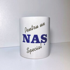 Cana alba personalizata - Nas